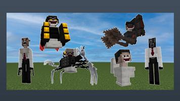 Skibidi Toilet Minecraft Mod imagem de tela 2