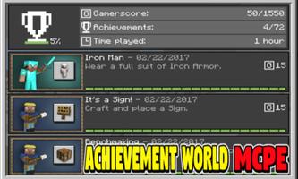 Achievement World Mod pour Minecraft PE capture d'écran 1