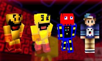 PAC-MAN in Minecraft PE plakat