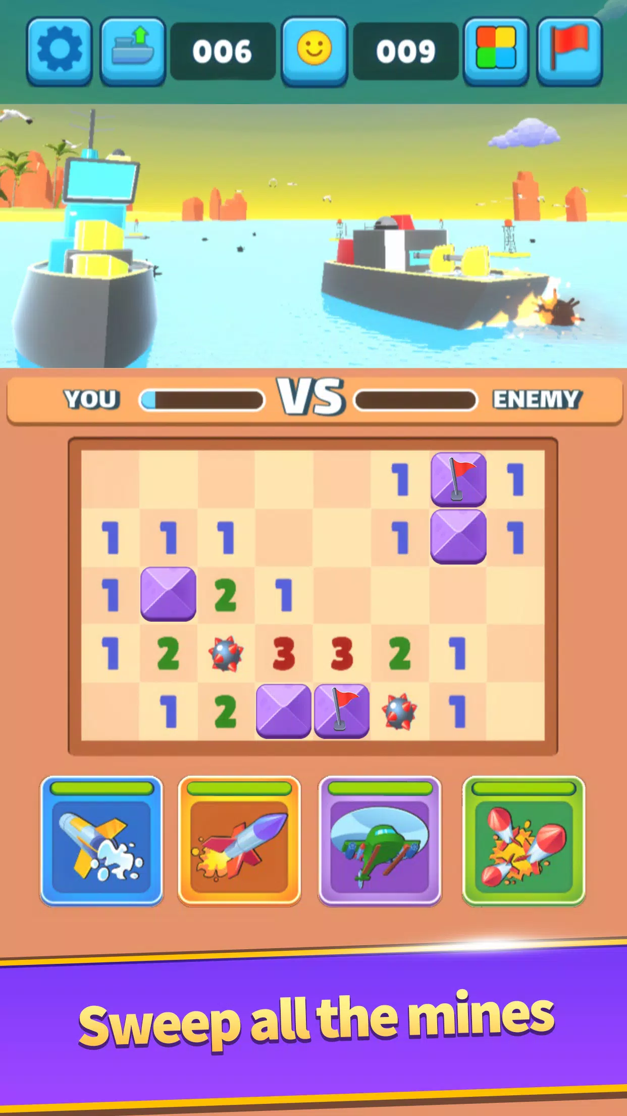 Minesweeper Battle Clash RPG