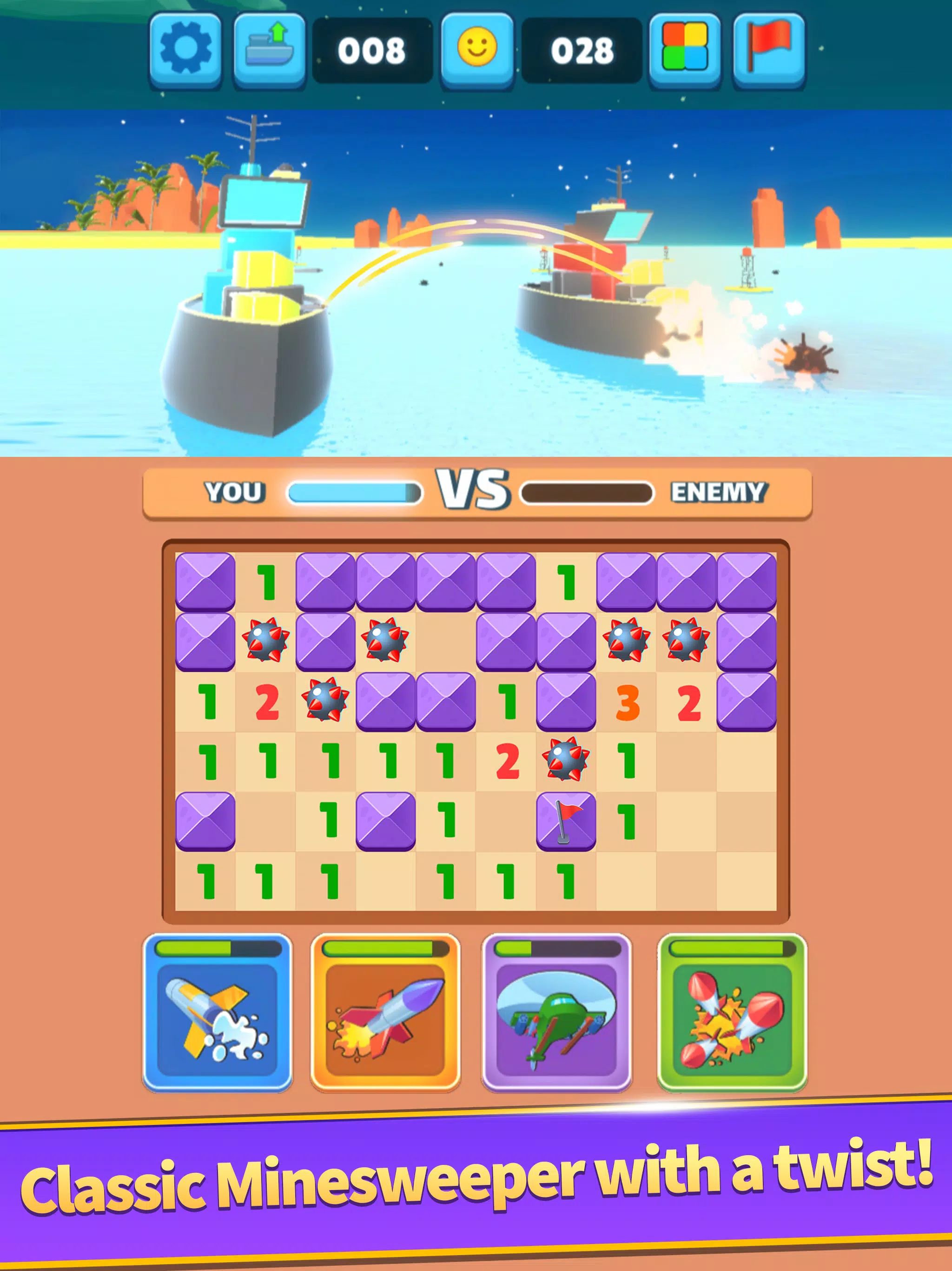 Minesweeper Battle Clash RPG