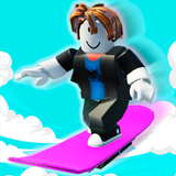 Obby Snowboard Parkour Racing ไอคอน