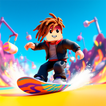 Obby Snowboard: Parkour Racing 图标