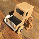 Miniature Car Design From Card icon