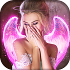 👼Glitter Neon Angel Wings Photo Effects Editor👼 icon