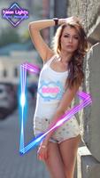 Neon Lights Photo Montage پوسٹر