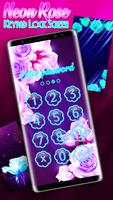 Neon Rosen Sperrbildschirm Screenshot 3