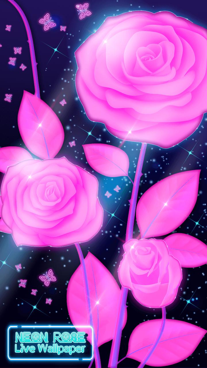 Neon Rose Live Wallpaper For Android Apk Download