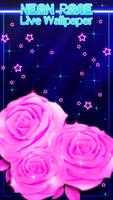 2 Schermata Sfondi Neon di Rose Animati