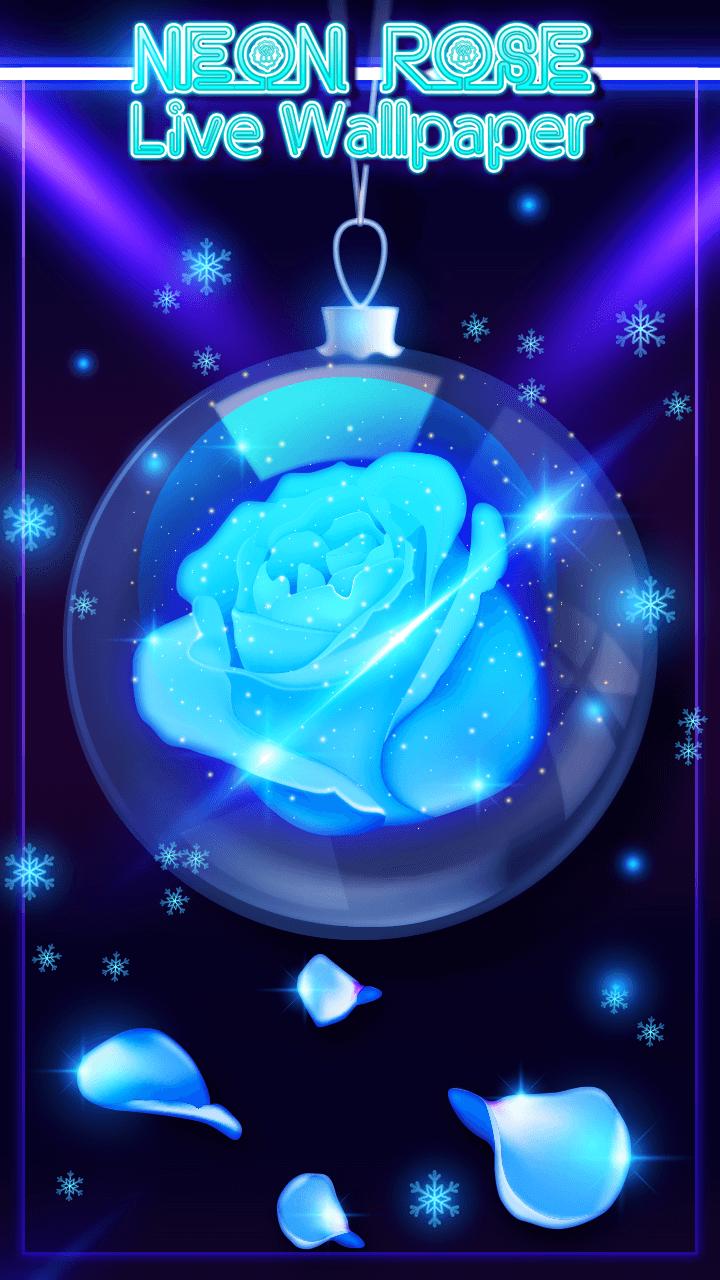 Android için Neon Gül Duvar Hareketli Kağıtları APK�yı İndir
