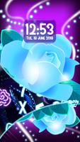 Neon Rose Zipper Screen Locker Theme স্ক্রিনশট 3