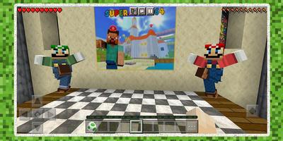 Super Mario rodando Minecraft imagem de tela 2