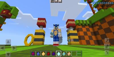 Super Sonic Minecraft Affiche