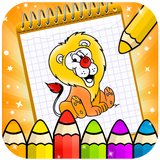 Animals coloring Book : painting kids icône