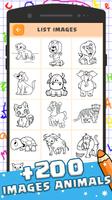 Animals coloring Book : painting kids Ekran Görüntüsü 2
