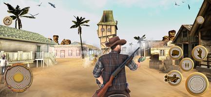 وايلد ويست كاوبوي Gunfighter الملصق