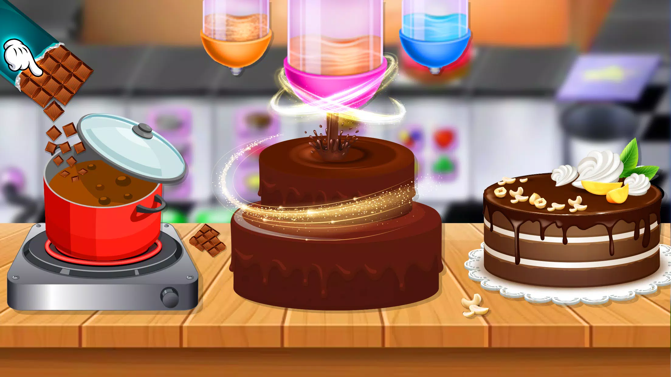 REAL CAKE MAKER - JOGO DE FAZER BOLO MAQUINA DE BOLO REAL 3D 