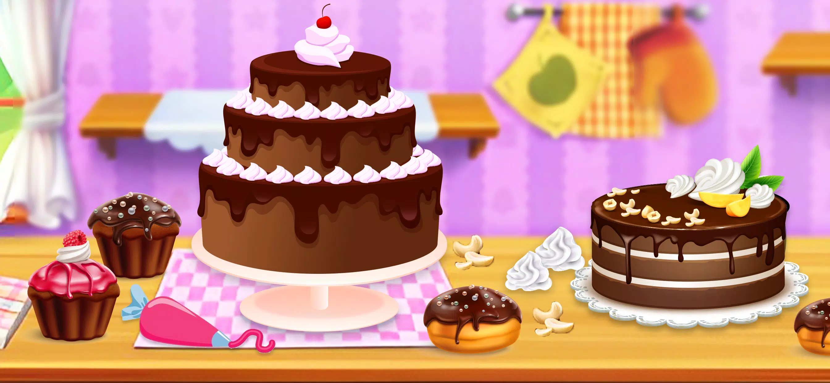 Download do APK de Fábrica chocolate aniversário: jogo comida