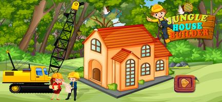 정글 하우스 빌더 : 주택 건설 게임 포스터