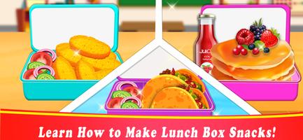 School Lunch Food Cooking Game poster