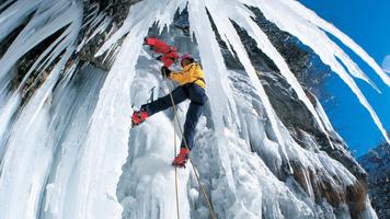 Ice Climbing. Sports Walls Affiche
