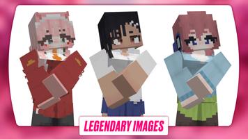 Anime Girl Skin Minecraft تصوير الشاشة 2