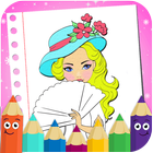 princesses coloring book-sweet coloring icône
