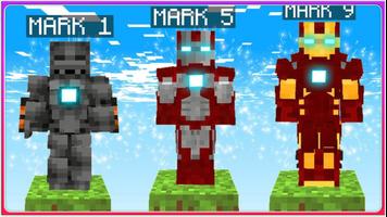 Iron Man Minecraft PE captura de pantalla 1