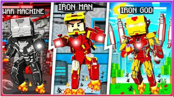 Iron Man Minecraft PE captura de pantalla 2