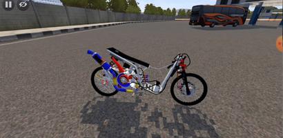 Bussid Motor Drag Satria Race screenshot 2