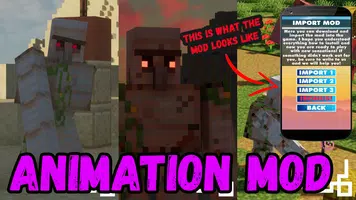 Animations + Mod For Minecraft ảnh chụp màn hình 1