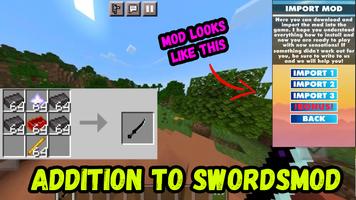 Mortal Swords Mod Minecarft الملصق