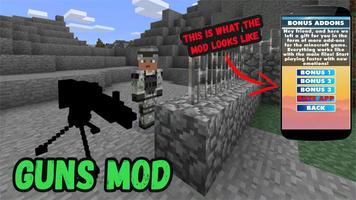 Guns Mod For Minecraft PE poster
