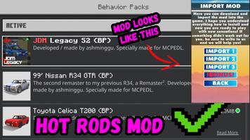 Hot Rods Mod For Minecraft PE Poster