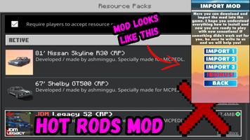 Hot Rods Mod For Minecraft PE captura de pantalla 2