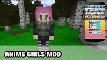 Anime Girls Mod For MCPE Affiche