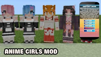 Anime Girls Mod For MCPE capture d'écran 1