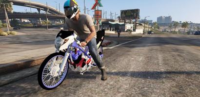 Mod Satria Drag Moto Bussid imagem de tela 1