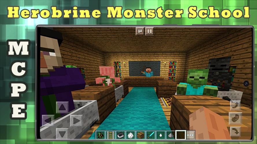 Herobrine Monster School Mod Apk For Android Download