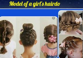 Model tatanan rambut anak perempuan poster