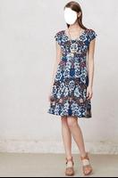 modern batik dress poster