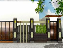 2 Schermata design moderno casa di recinzione