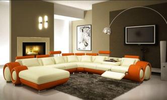 Design do sofá moderno Cartaz