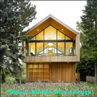 Design de maison en bois moderne icône