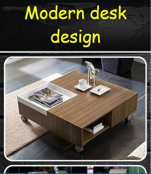 Modern desk design poster
