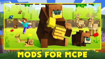 Animals Mod for Minecraft PE الملصق