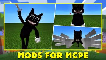 Cartoon Cat Mod for Minecraft Affiche