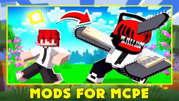 Chainsaw Man Mod for Minecraft Poster