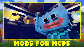 Huggy Wuggy Mod for Minecraft الملصق