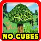 No Cubes Mod for Minecraft PE ไอคอน